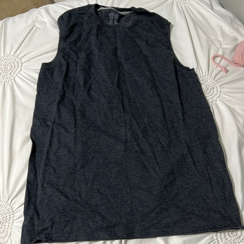 men’s charcoal athletic tank